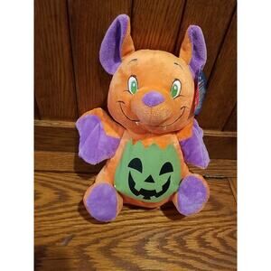Sugar Loaf Bat Orange Plush Purple‎ Wings Ears Grn Jackolantern Pouch Halloween